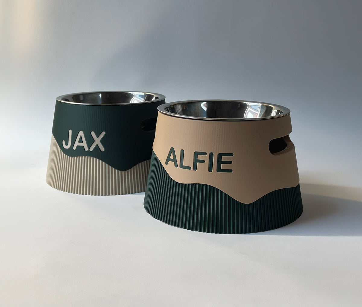 Personalised Bowl Ribbed Wave 105 High Contrast