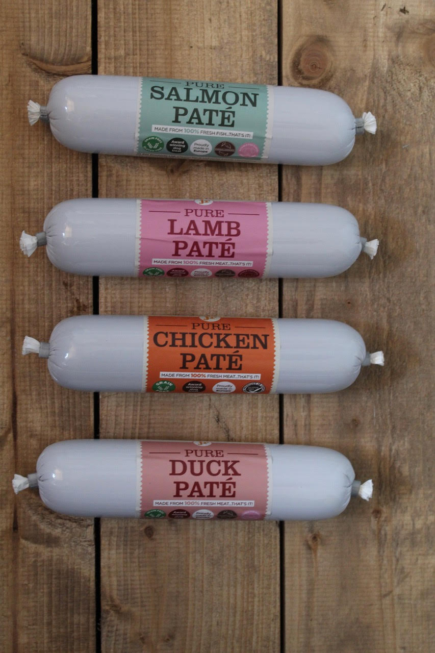 JR Salmon, Duck, Lamb and Chicken Pate 4 Pack