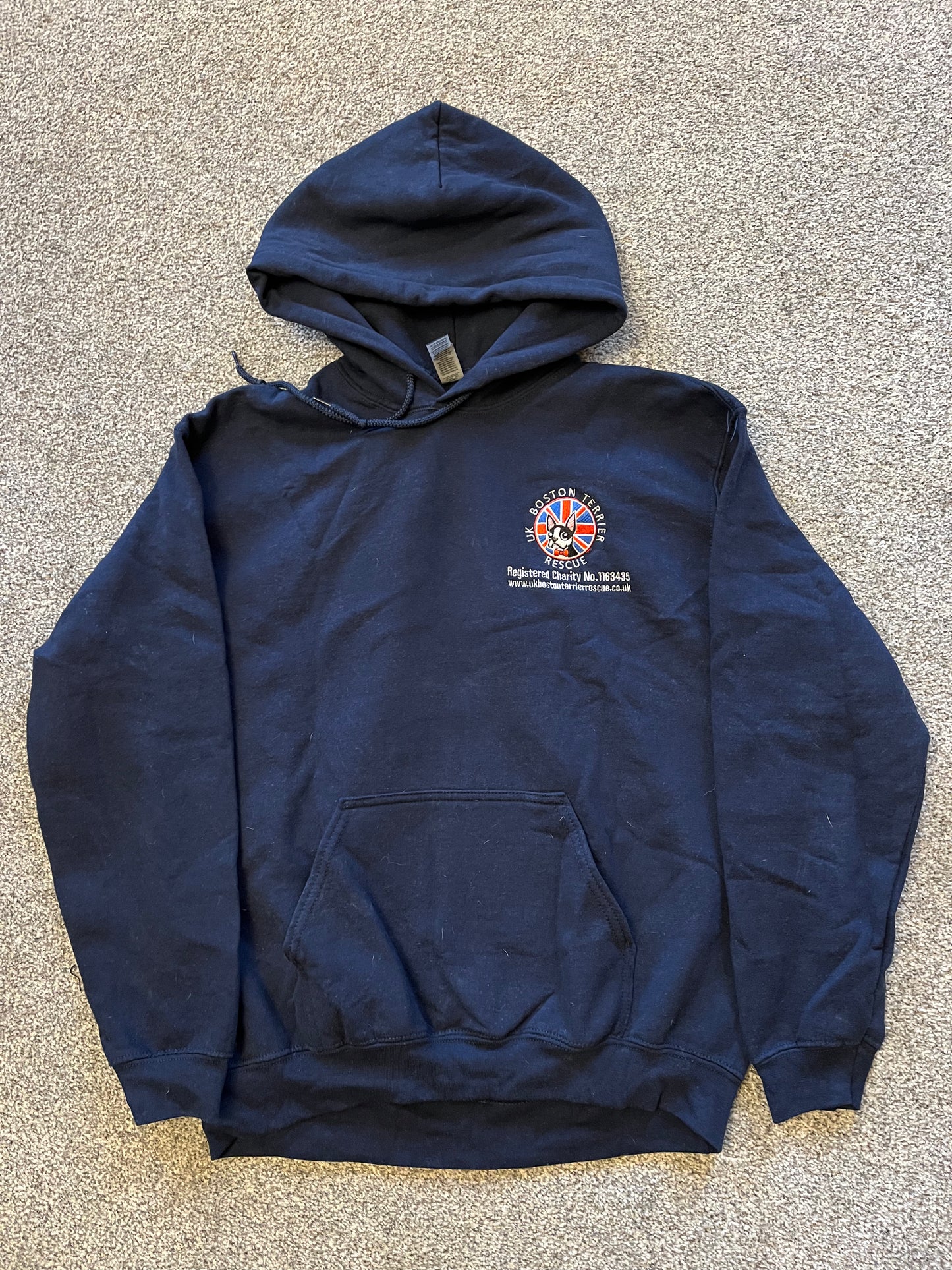 Hoodie - UK Boston Terrier Rescue Logo Adult Hoodie