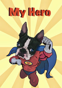 My Hero Boston Greeting Card