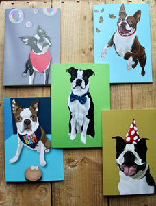 Set of 5 Boston Cards